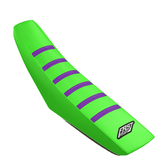 housse de selle kawasaki 65 85 110 125 250 327 450 kx kxf klx fast grip anti dérapante verte violette