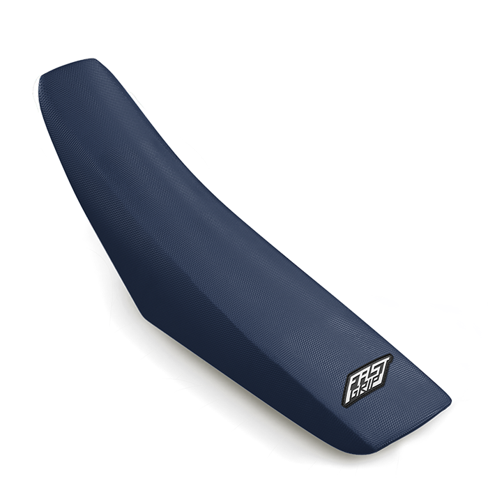 housse de selle ktm 50 65 85 125 250 300 350 450 500 sx sxf exc excf fast grip anti dérapante monobloc navy