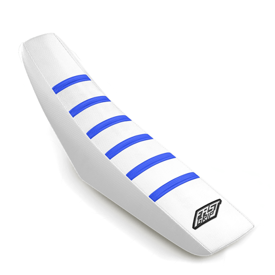housse de selle suzuki 125 250 rm rmz fast grip anti dérapante blanche bleue