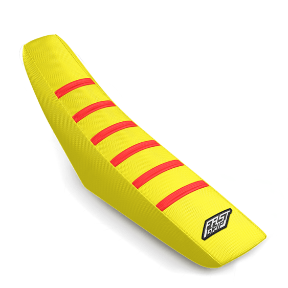 housse de selle suzuki 125 250 rm rmz fast grip anti dérapante jaune rouge