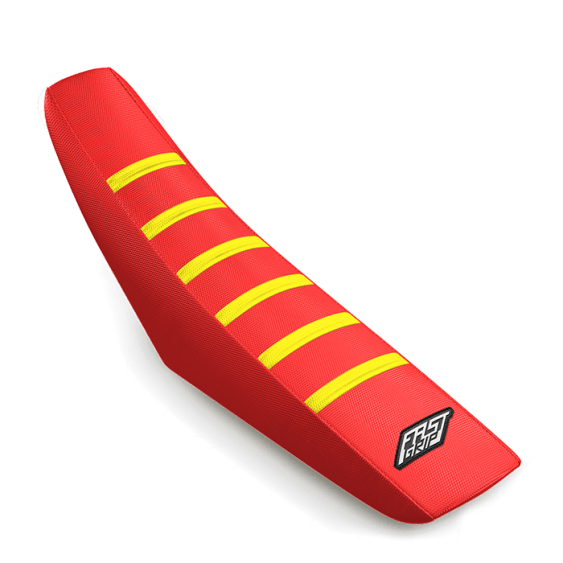 housse de selle suzuki 125 250 rm rmz fast grip anti dérapante rouge jaune