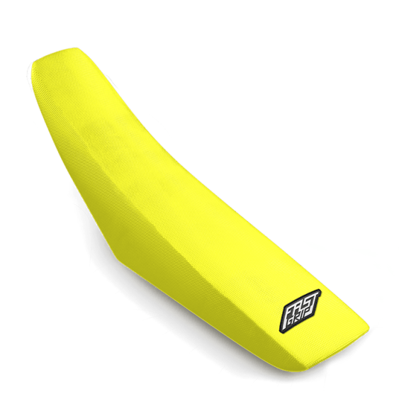 housse de selle suzuki 65 85 125 250 450 rm rmz fast grip anti dérapante monobloc jaune