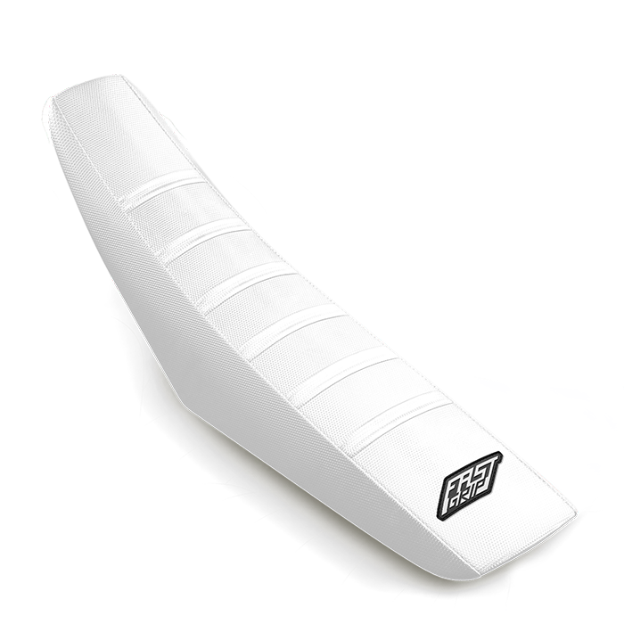 housse de selle tm racing 85 125 144 250 300 350 450 mx en fi fast grip anti dérapante blanche