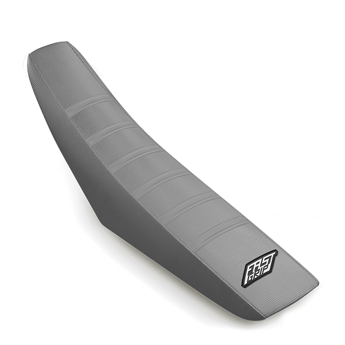 housse de selle tm racing 85 125 144 250 300 350 450 mx en fi fast grip anti dérapante grise