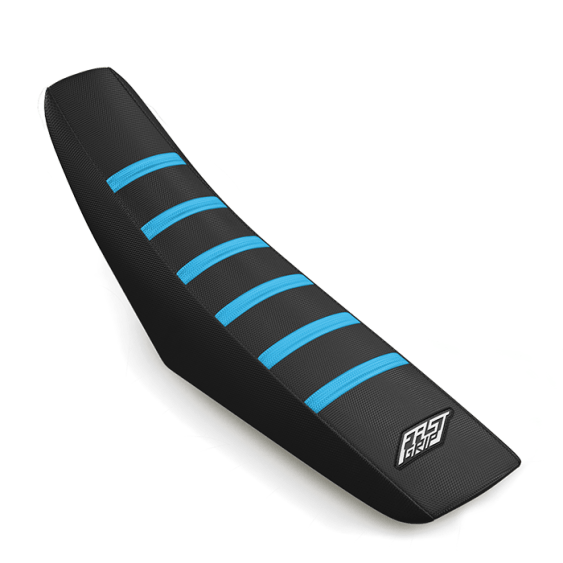 housse de selle tm racing 85 125 144 250 300 350 450 mx en fi fast grip anti dérapante noire bleue