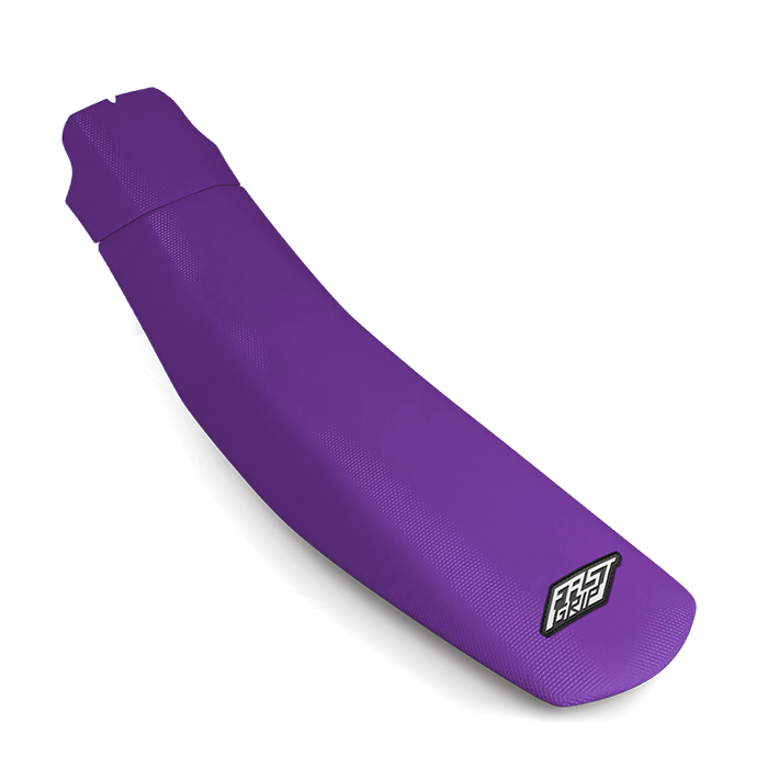 housse de selle yamaha 50 65 85 125 250 450 pw yz yzf wrf yze fast grip anti dérapante monobloc violette