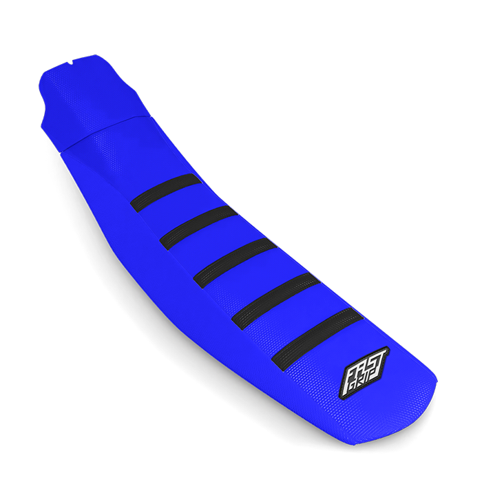 housse de selle yamaha pw yz yzf wr wrf 50 65 85 125 250 450 fast grip anti dérapante bleu noire