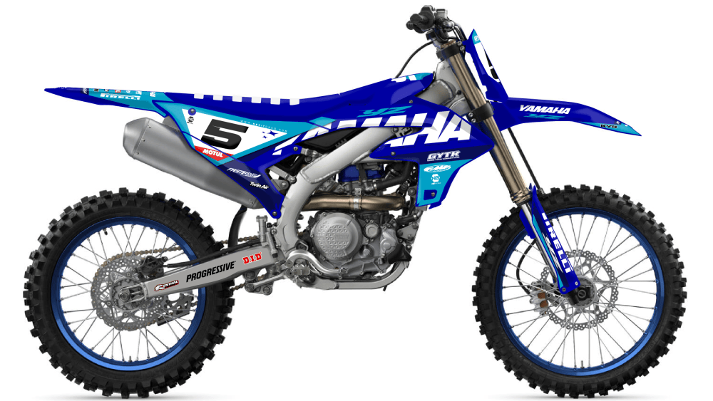 kit déco 250 450 yzf 2026 2027 2028 yamaha motocross ng ace séries bleu bleu ciel mx decals stickers graphics autocollant adhesifs visuel