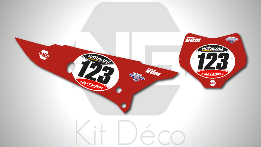 kit déco fond de plaques numéro ducati 250 450 desmo mx 2025 2026 2027 ng cfs saison 2026 2027 france sable motocross graphics autocollant decals stickers