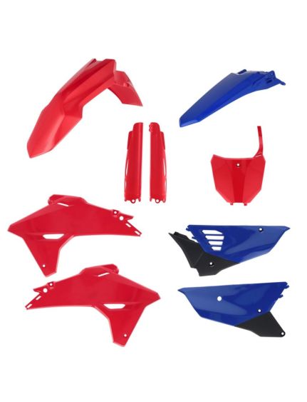 kit plastique acerbis honda complet 250 450 crf 2027 2028 motocross oem origine rouge bleu
