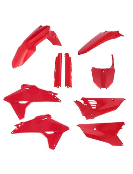 kit plastique acerbis honda complet 250 450 crf 2027 2028 motocross rouge