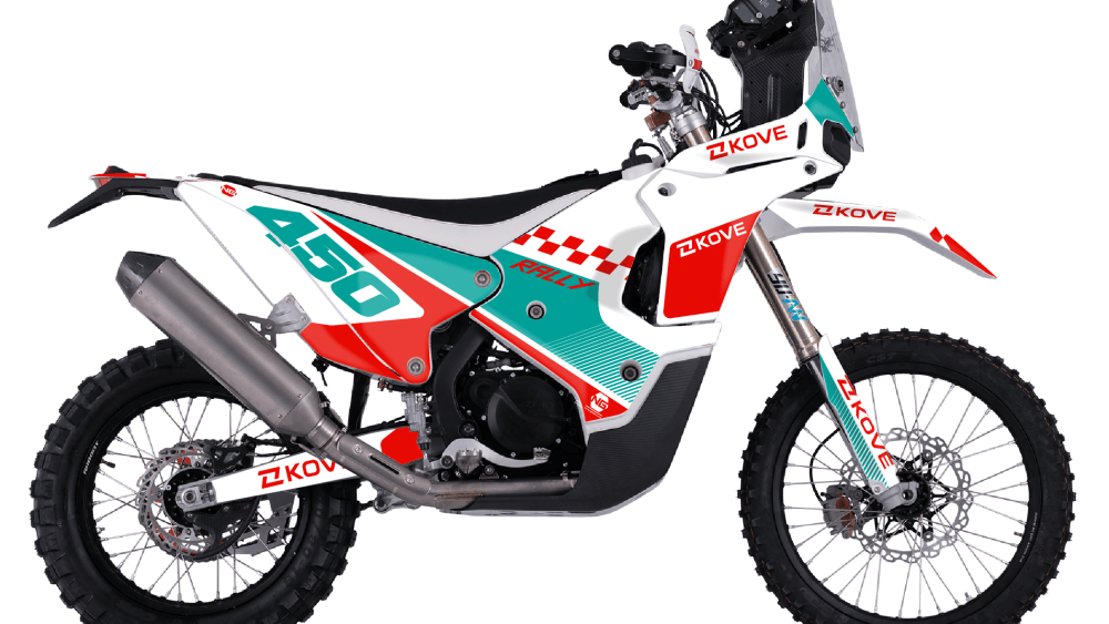 kit déco kove 450 rally 2023 2024 2025 2026 2027 2028 trail moto ng damier séries vert rouge blanc mint decals stickers graphics autocollant adhesifs visuel