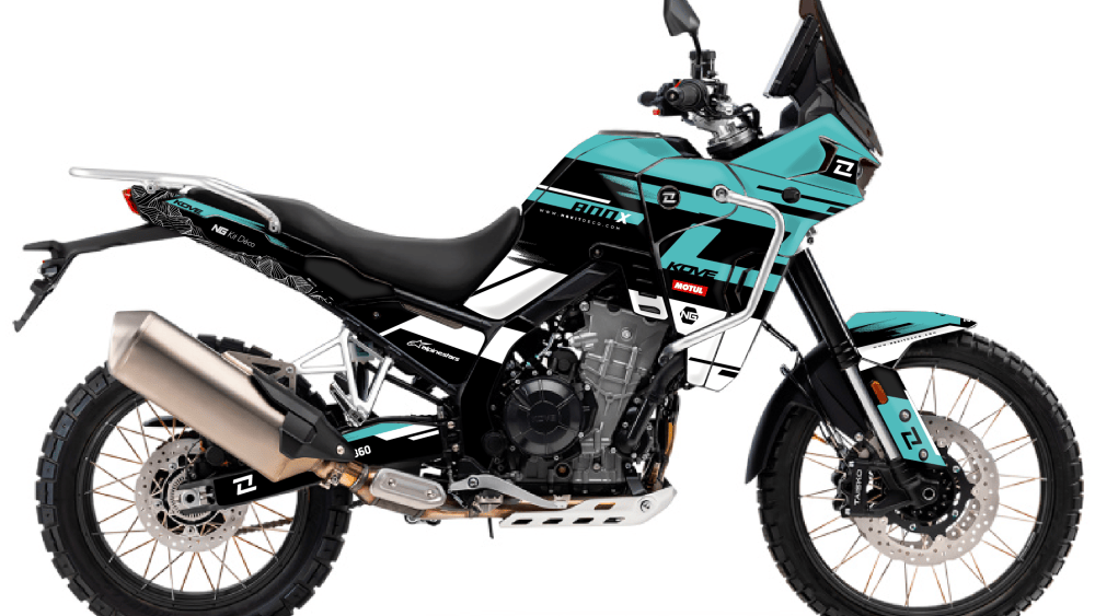 kit déco kove 800 x rally 2024 2025 2026 2027 2028 2029 trail moto ng TWID séries mint vert noir blanc decals stickers graphics autocollant adhesifs visuel