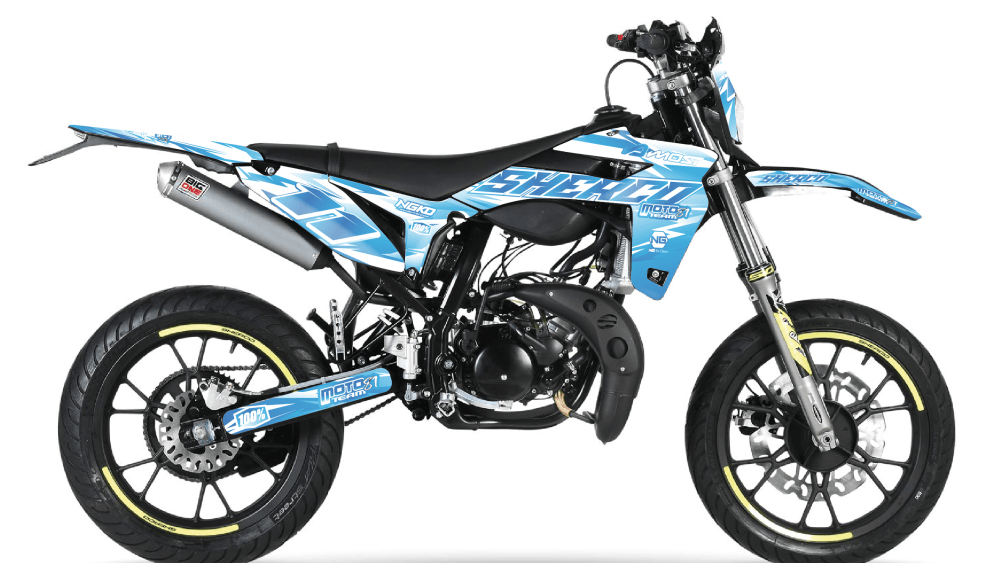 kit déco sherco 50 se sm 2013 2014 2015 2016 2017 2018 2019 2020 2021 2022 2023 2024 2025 2026 2027 2028 ng storm bleu blanc decals stickers graphics autocollant adhesifs visuel
